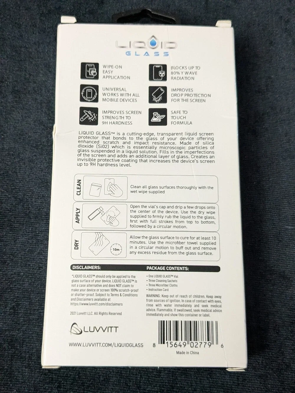 Liquid Glass Wipe-On Screen Universal Protector